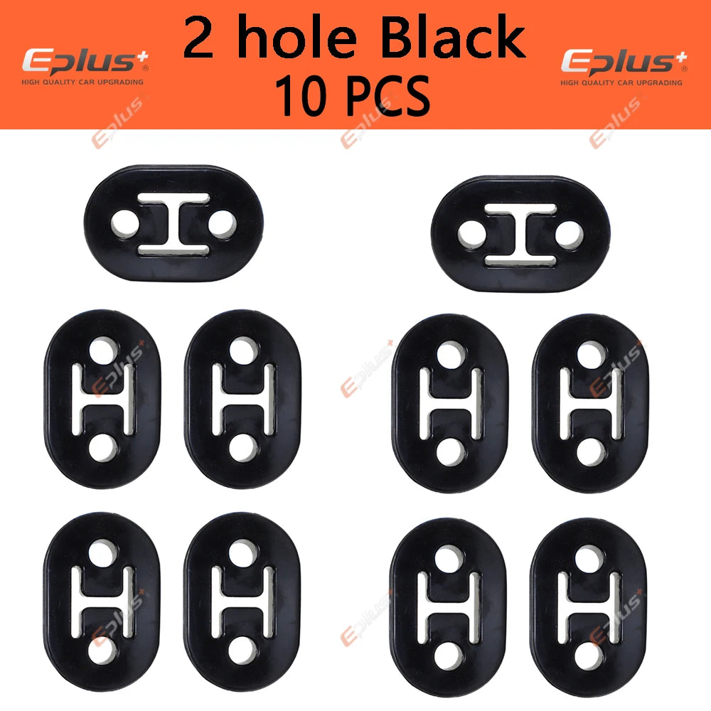 Universal Car Exhaust Pipe Mount Brackets Hanger Insulator Polyurethane Liner Bracket 2 Holes 4 Holes Automotive Accessory