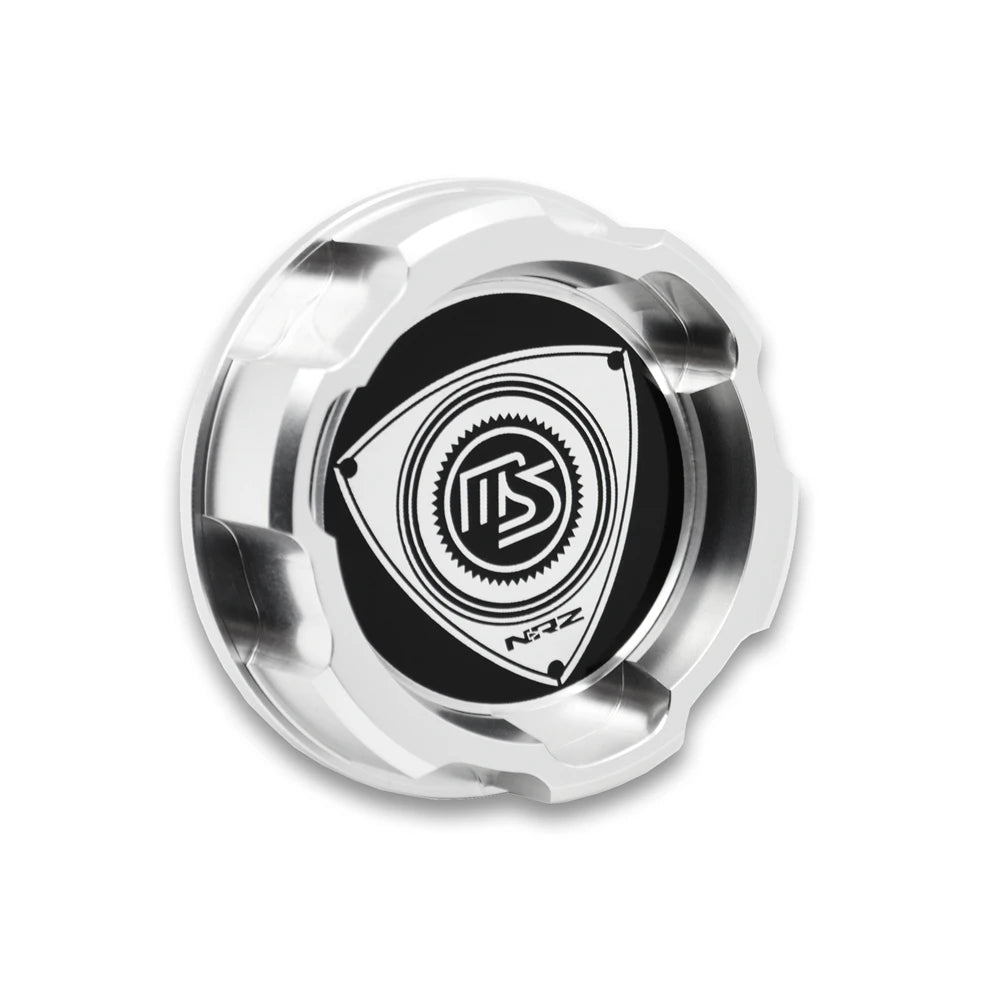 Billet Aluminum Engine Bay Cap Set | Oil Filler Cap & Radiator Cap Cover | Mazda RX-7, RX-8, MX-5 Miata, Protegé, 323 & More