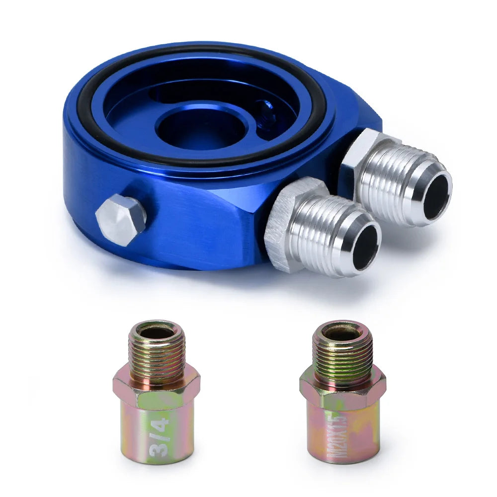 PQY Universal Oil Filter Sandwich Plate Adapter AN10 | Oil Cooler Adapter Kit