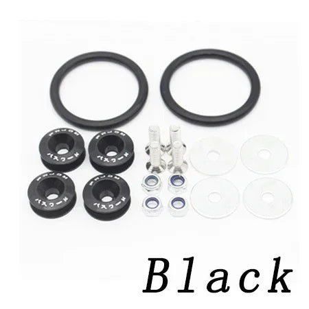 Universal Aluminum JDM Quick Release Fasteners Bumper Fender Washers for Car Trunk Honda Civic Kia Mitsubishi Detachable Screws