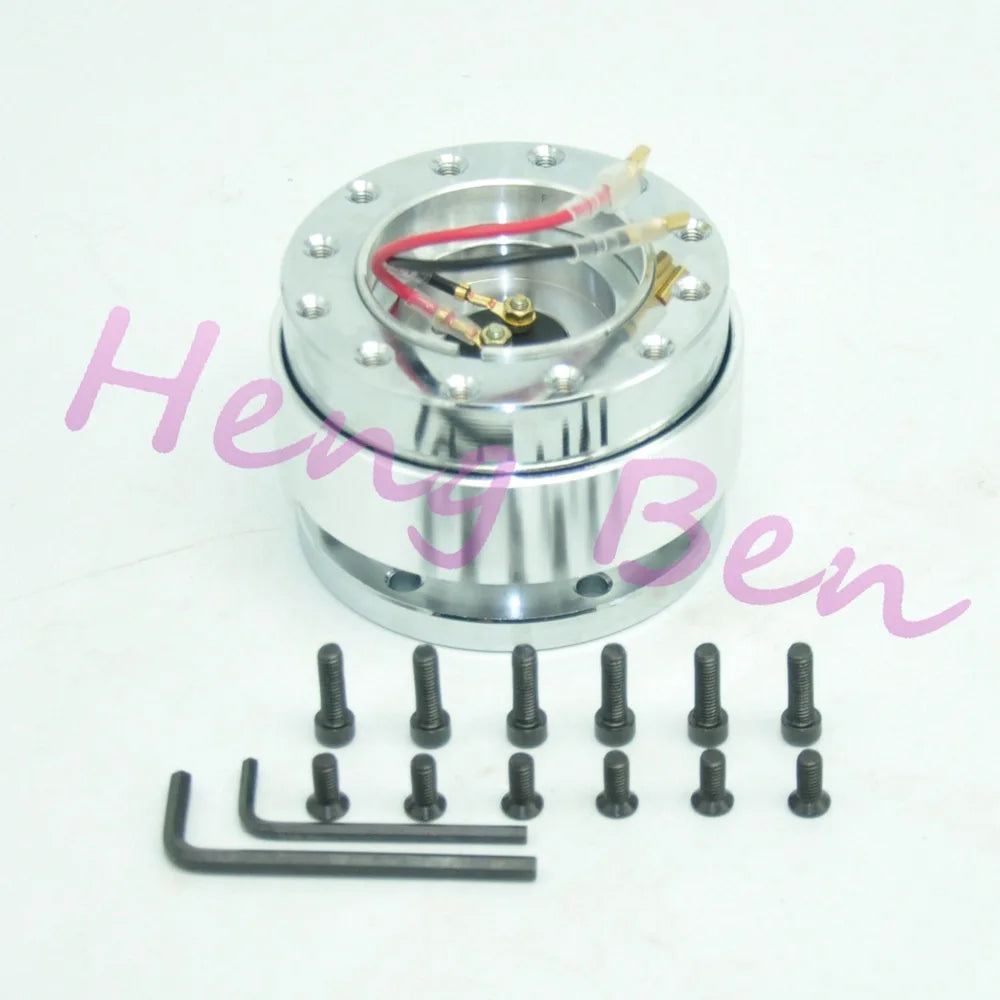 2023 Universal Steering Wheel Snap Off Quick Release Hub Adapter Boss kit  8 colors available