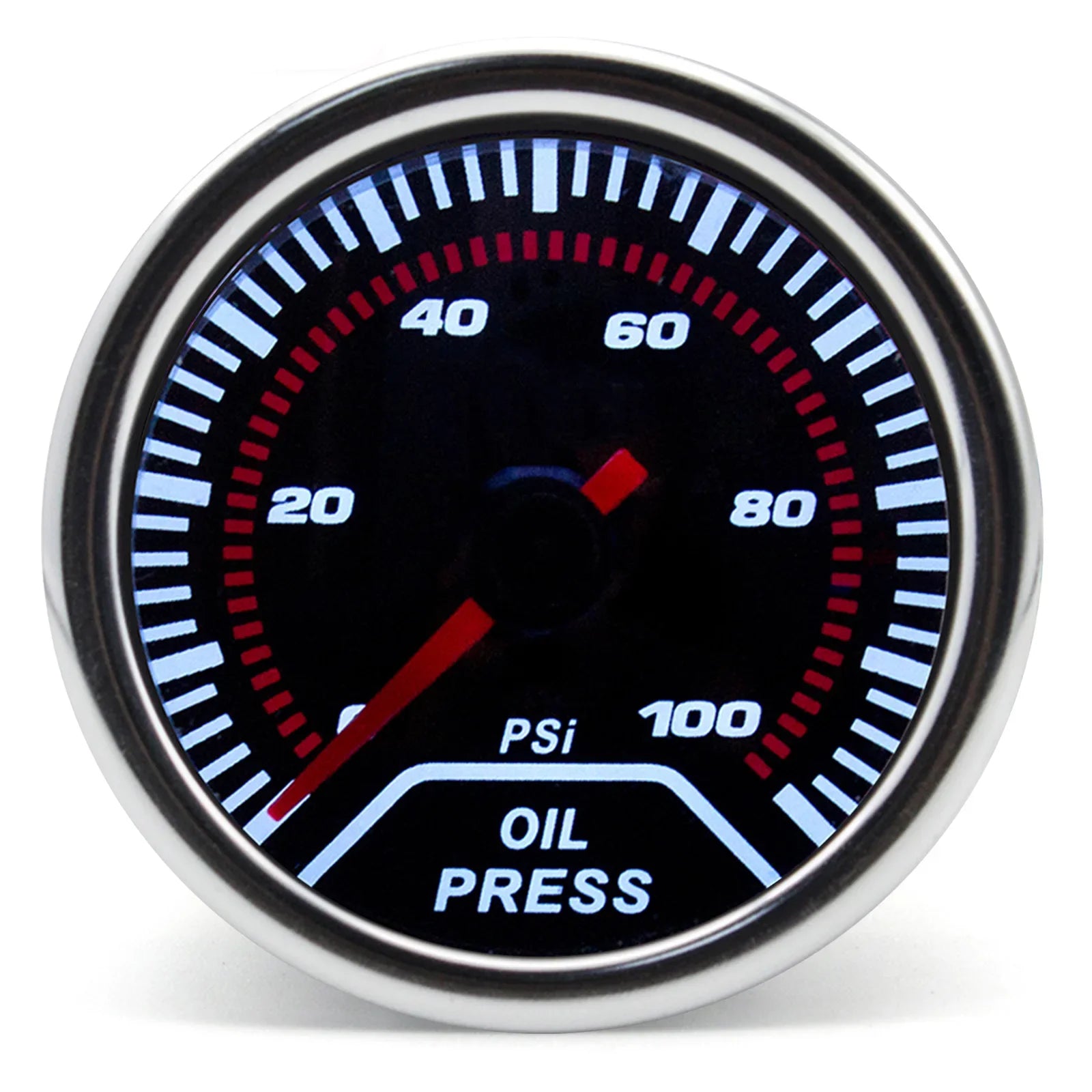 52mm LED Racing Gauge – Smoke Lens | Turbo Boost, Oil Pressure, Oil Temp, Water Temp & More