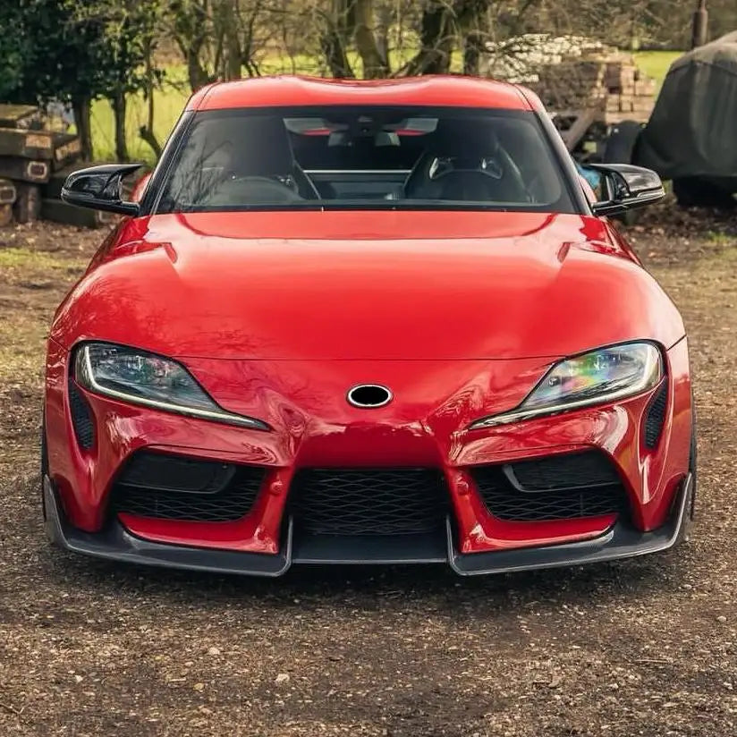 For Toyota Supra A90 A91 MK5 2020-2026 AD Style Front Bumper Spoiler Lip Lower Guard Plate Splitter Diffuser ABS 3PCS/ Set