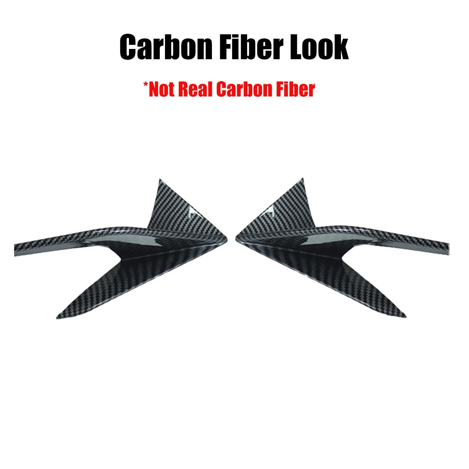 Front Bumper Canards Blade Spoiler Air Vent Planes Body Kit For Toyota Supra A90 A91 2019-2025 Glossy Black Carbon Fiber Look