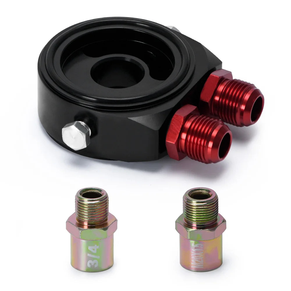 PQY Universal Oil Filter Sandwich Plate Adapter AN10 | Oil Cooler Adapter Kit