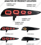 Pair Full LED Taillights For Toyota GR Supra A90 A91 GT4 2020 2021 2022 2023 2024 Taillamp Rear Lamp Brake Fog Turn Signal Light