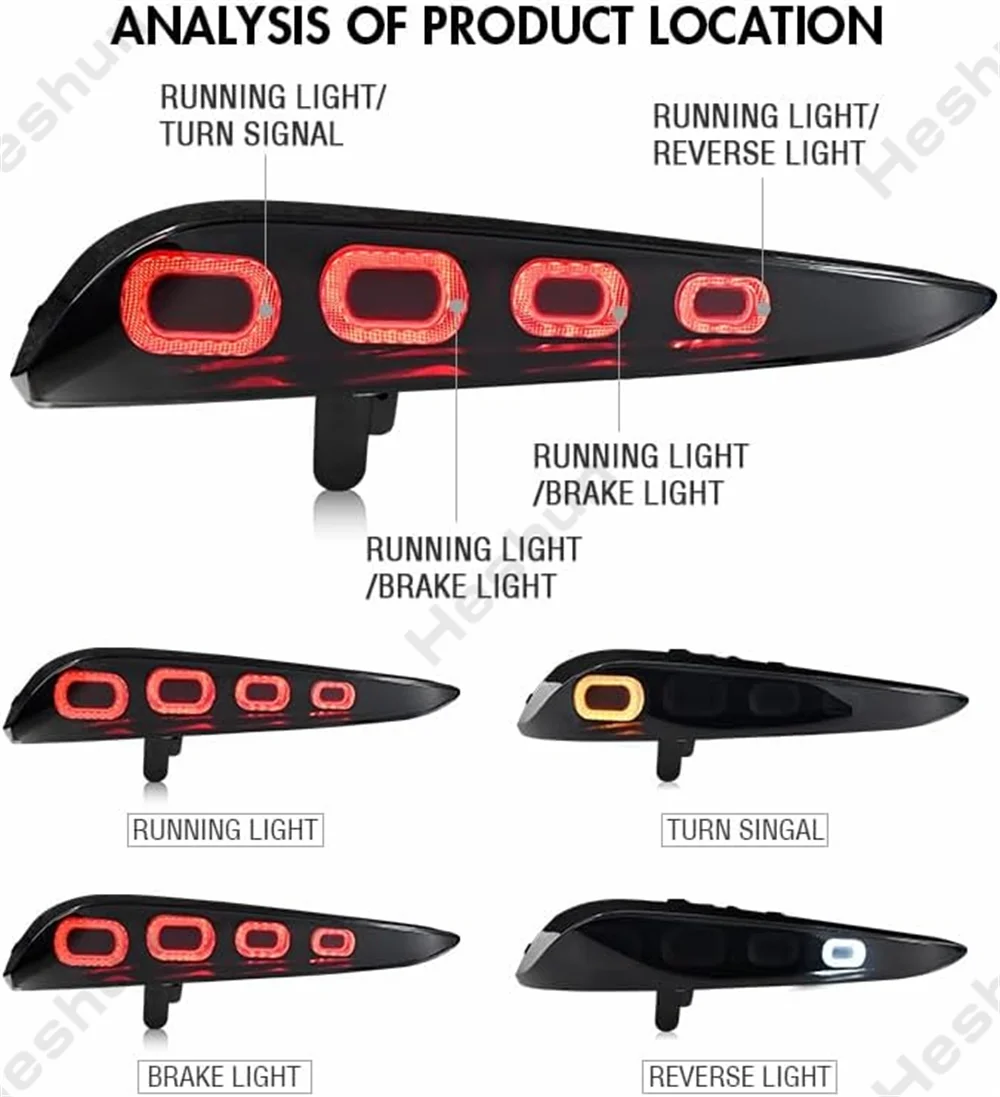 Pair Full LED Taillights For Toyota GR Supra A90 A91 GT4 2020 2021 2022 2023 2024 Taillamp Rear Lamp Brake Fog Turn Signal Light