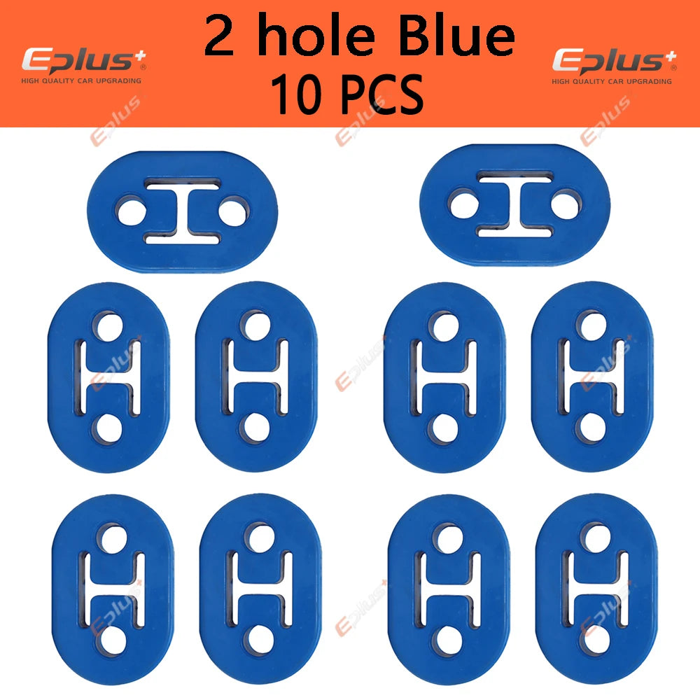 Universal Car Exhaust Pipe Mount Brackets Hanger Insulator Polyurethane Liner Bracket 2 Holes 4 Holes Automotive Accessory