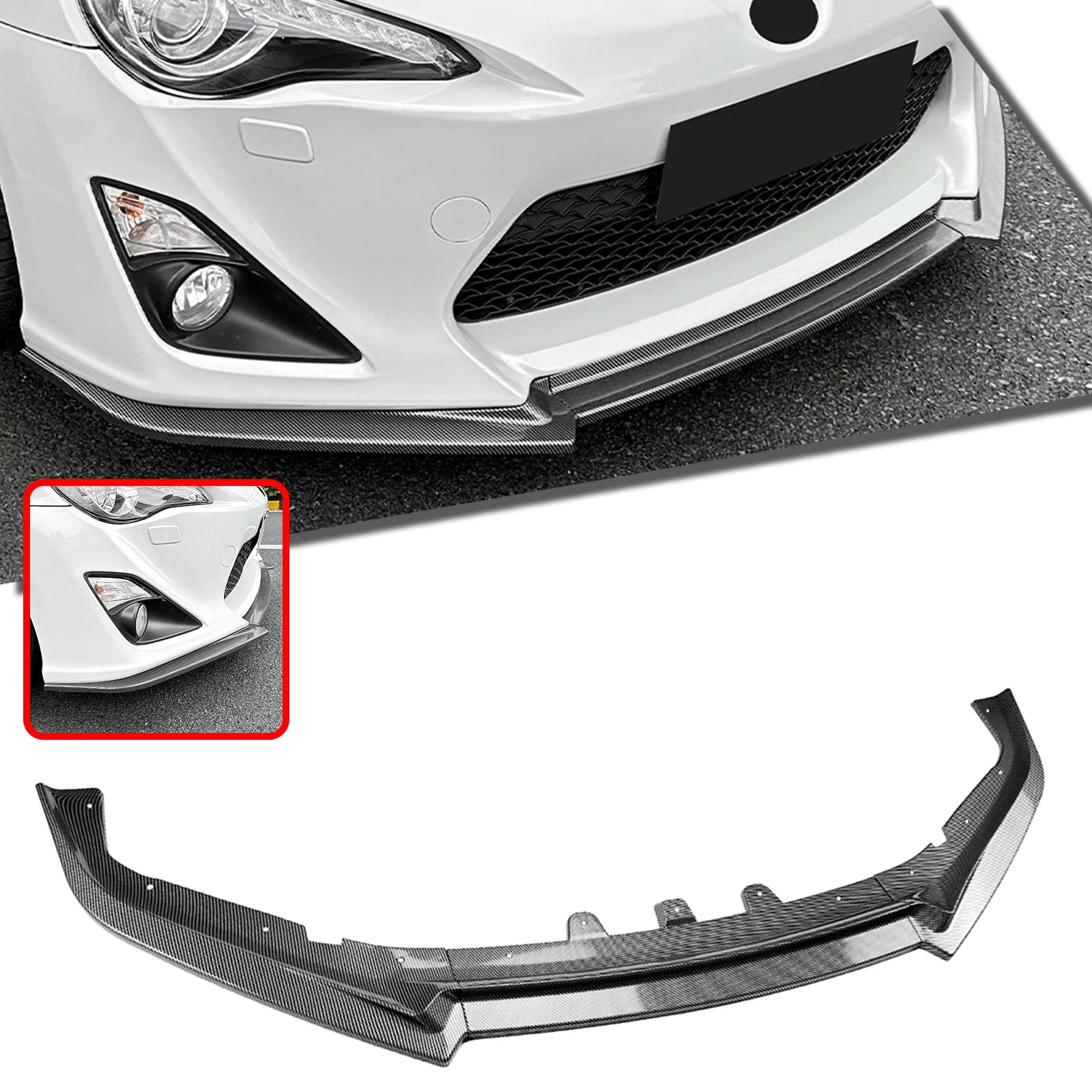 Toyota 86 & Subaru BRZ Front Lip Splitter