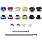 LZONE - 1.25" Universal JDM Style Push Button Billet Hood Pins Lock Clip Kit Car Quick Pins For BMW ec JR-HPL04/05