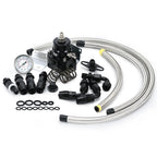 Universal Adjustable Fuel Pressure Regulator Kit | AN8 Feed, AN6 Return, 0–160 PSI Gauge