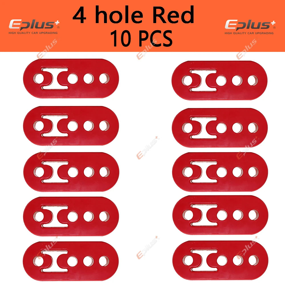 Universal Car Exhaust Pipe Mount Brackets Hanger Insulator Polyurethane Liner Bracket 2 Holes 4 Holes Automotive Accessory