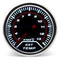 52mm LED Racing Gauge – Smoke Lens | Turbo Boost, Oil Pressure, Oil Temp, Water Temp & More