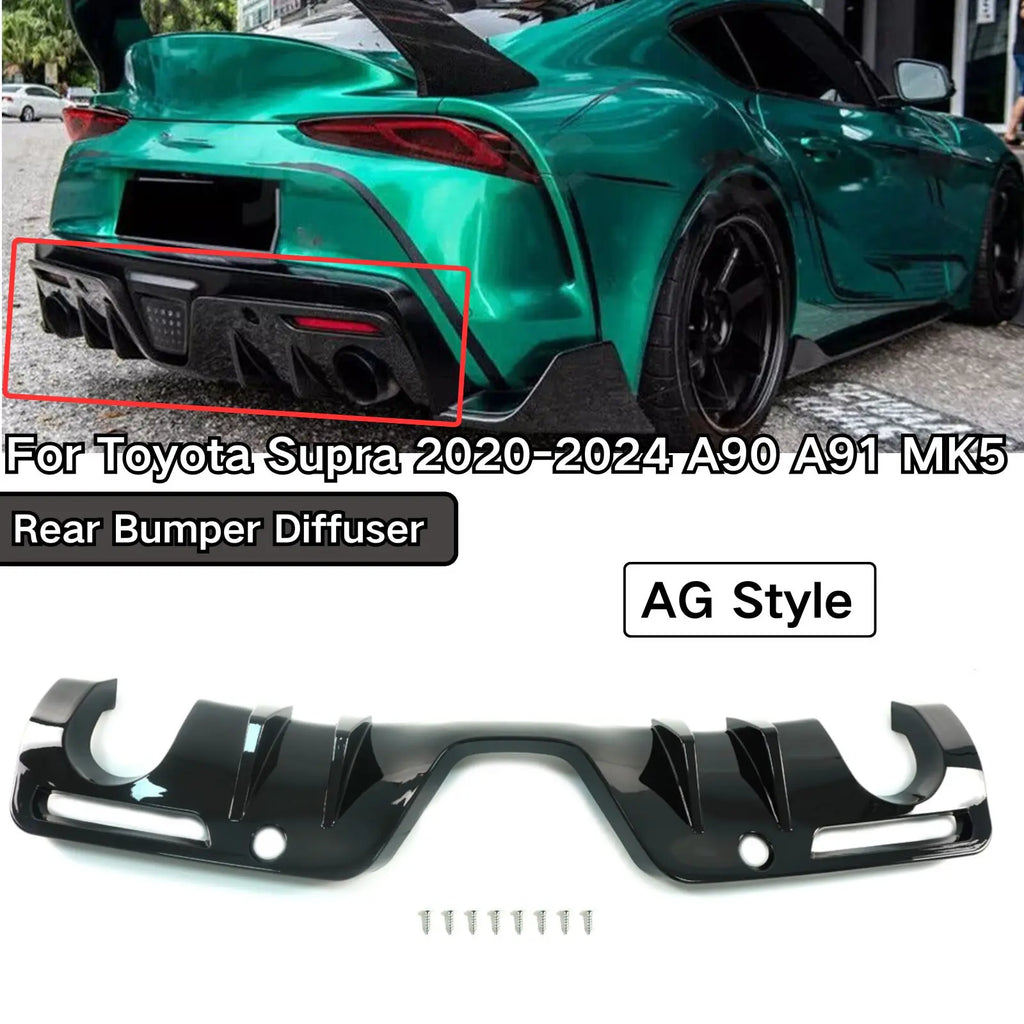 For Toyota Supra 2020-2024 All Models A90 A91 MK5 Rear Bumper Diffuser Add-On Diffuser AG Style Body Kit Car Accessories
