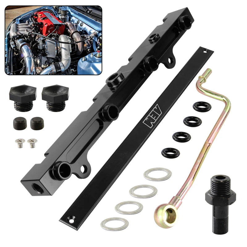 CSKS High-Flow Aluminum Fuel Rail | Honda K20 & K24 K-Series