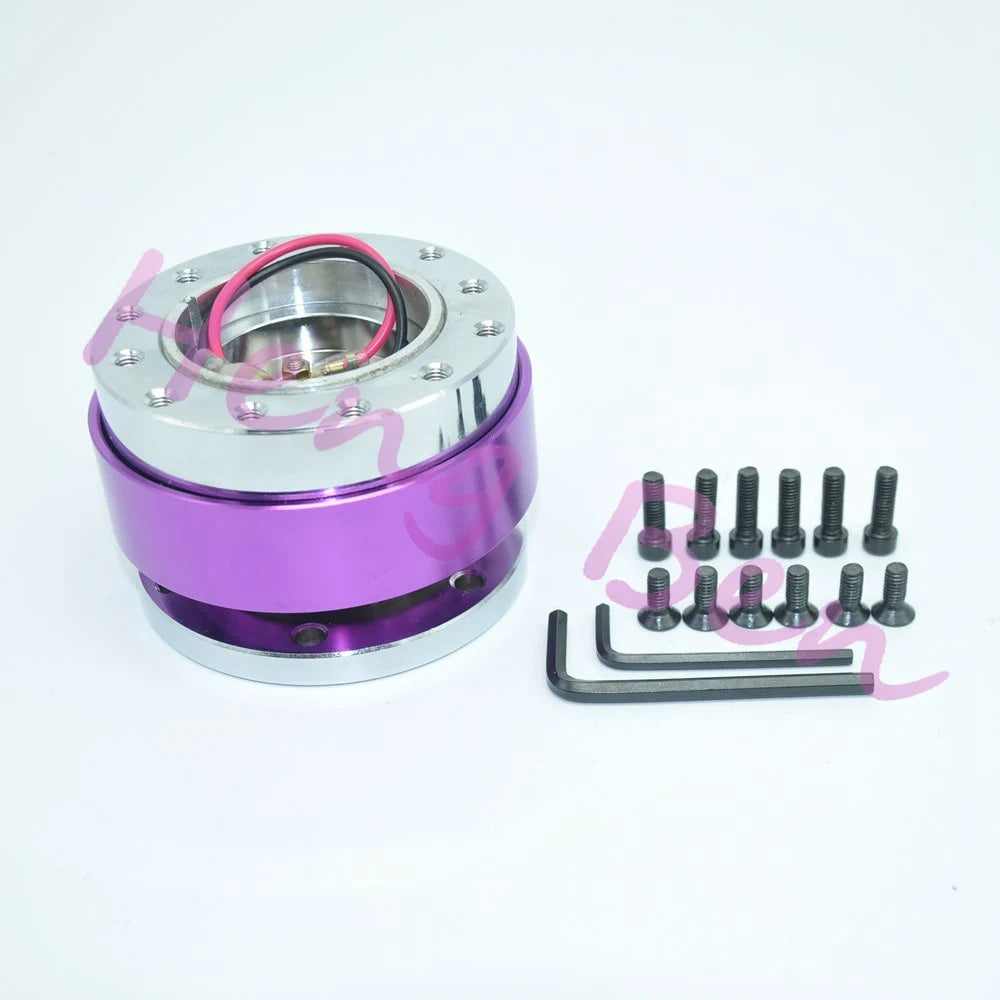 2023 Universal Steering Wheel Snap Off Quick Release Hub Adapter Boss kit  8 colors available