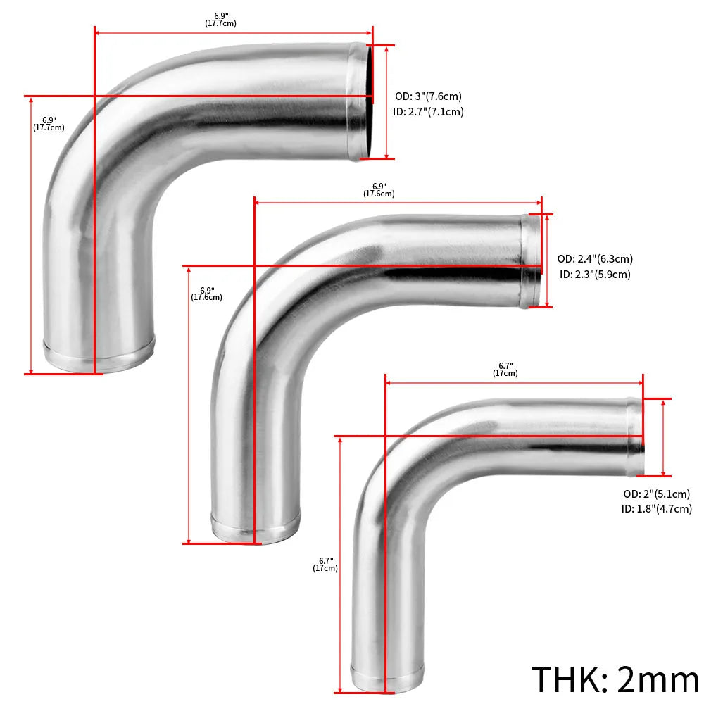 Universal Performance Aluminum Intake Pipe
