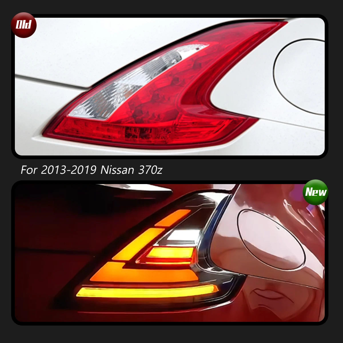 TYPY Car For Nissan 370z Taillights 2013-2019 Upgrade Modified to New DRL Dynamic Turn Signal LED Taillight Auto Accessories