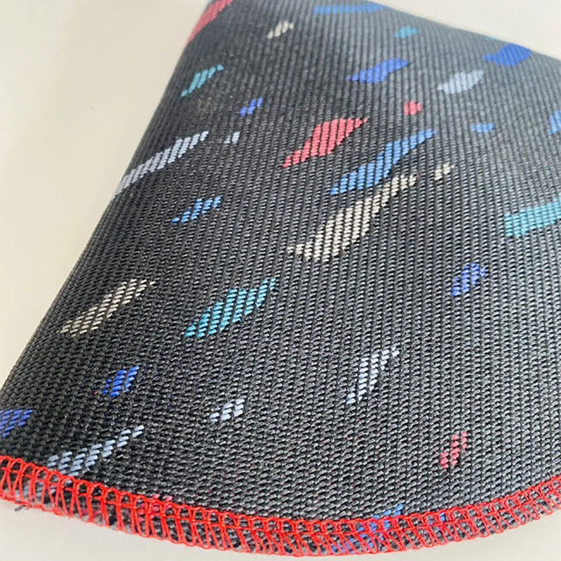 Le Mans Confetti JDM Bride Style Hyper Fabric Shifter Boot Racing Gear Shift Knob Cover Collars With Red Stitching