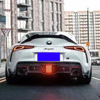 Real Carbon Spoiler for Toyota Supra A90 2019-2022 Year Rear Ducktail Glossy Black Trunk Wing Accessories