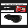 Car For Toyota 86/Subaru BRZ Taillight 2012-2020 Upgrade Modified to New DRL Dynamic Turn Signal LED Taillight Auto Accessories