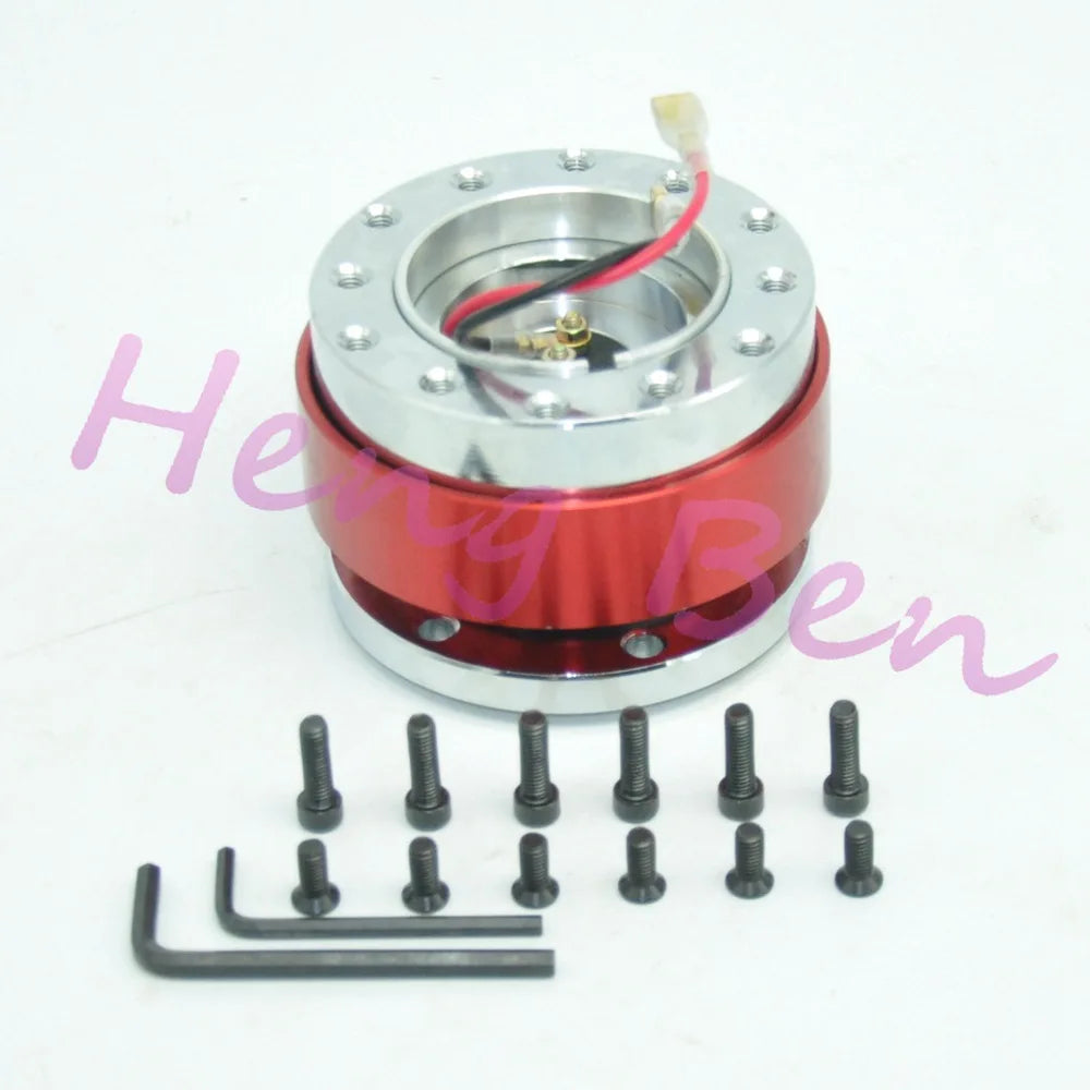 2023 Universal Steering Wheel Snap Off Quick Release Hub Adapter Boss kit  8 colors available