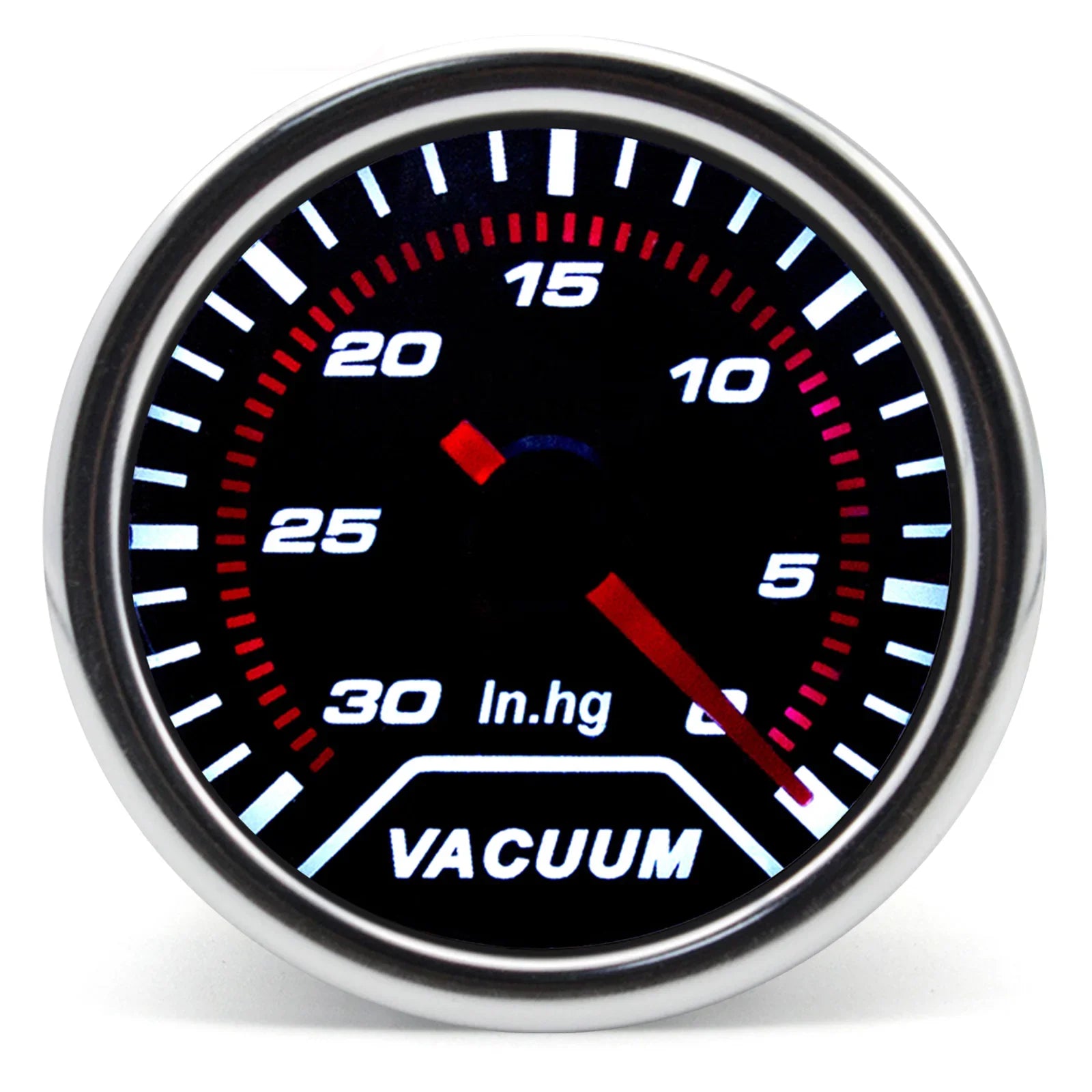 52mm LED Racing Gauge – Smoke Lens | Turbo Boost, Oil Pressure, Oil Temp, Water Temp & More
