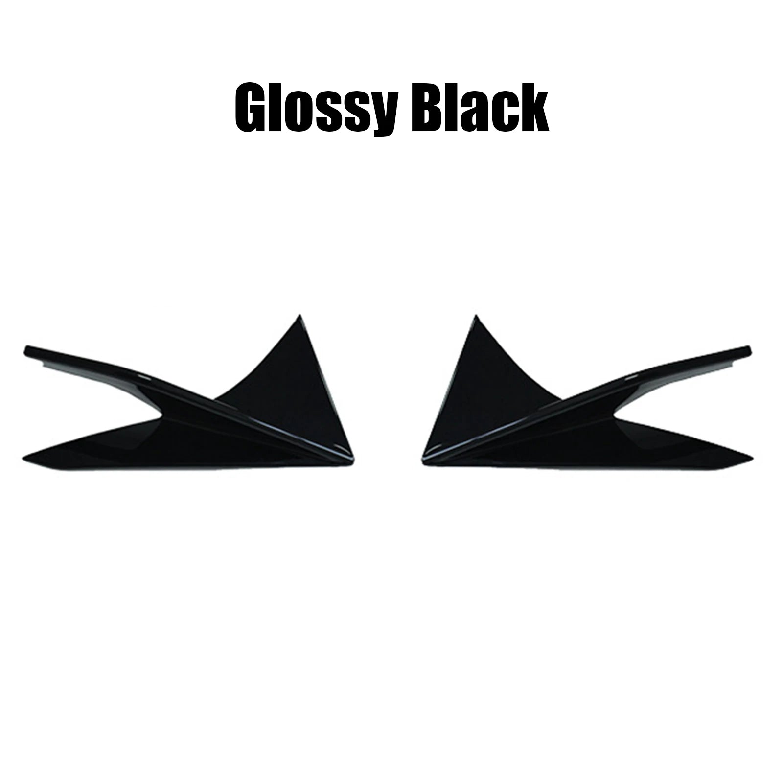 Front Bumper Canards Blade Spoiler Air Vent Planes Body Kit For Toyota Supra A90 A91 2019-2025 Glossy Black Carbon Fiber Look