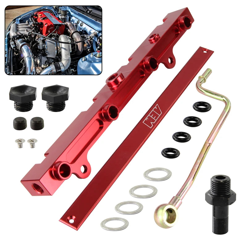 CSKS High-Flow Aluminum Fuel Rail | Honda K20 & K24 K-Series