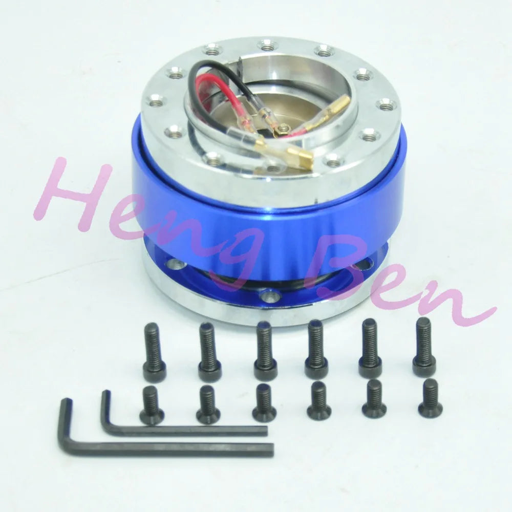 2023 Universal Steering Wheel Snap Off Quick Release Hub Adapter Boss kit  8 colors available