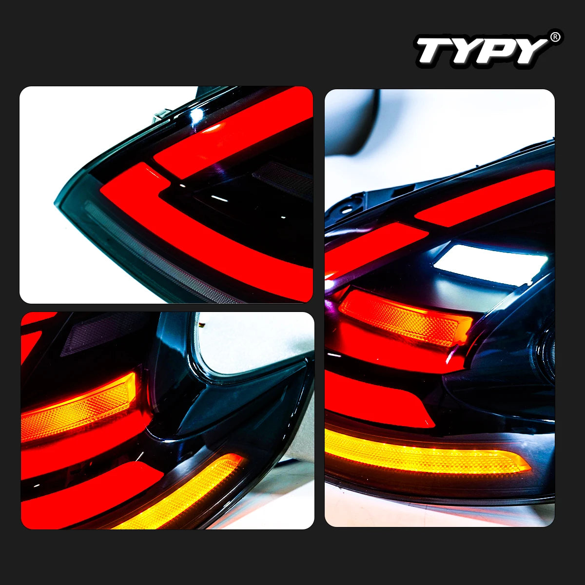 TYPY Car For Nissan 370z Taillights 2013-2019 Upgrade Modified to New DRL Dynamic Turn Signal LED Taillight Auto Accessories