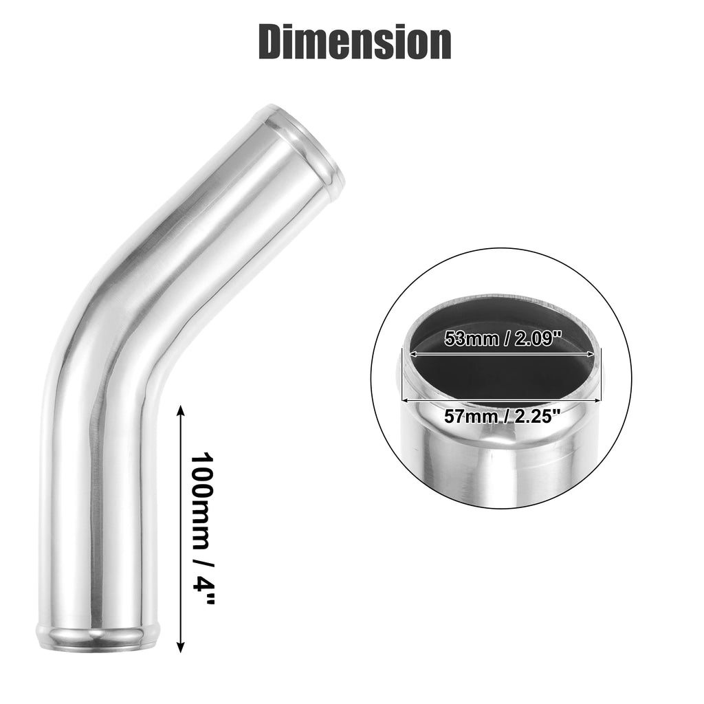 UXCELL 45° Aluminum Intercooler Pipe