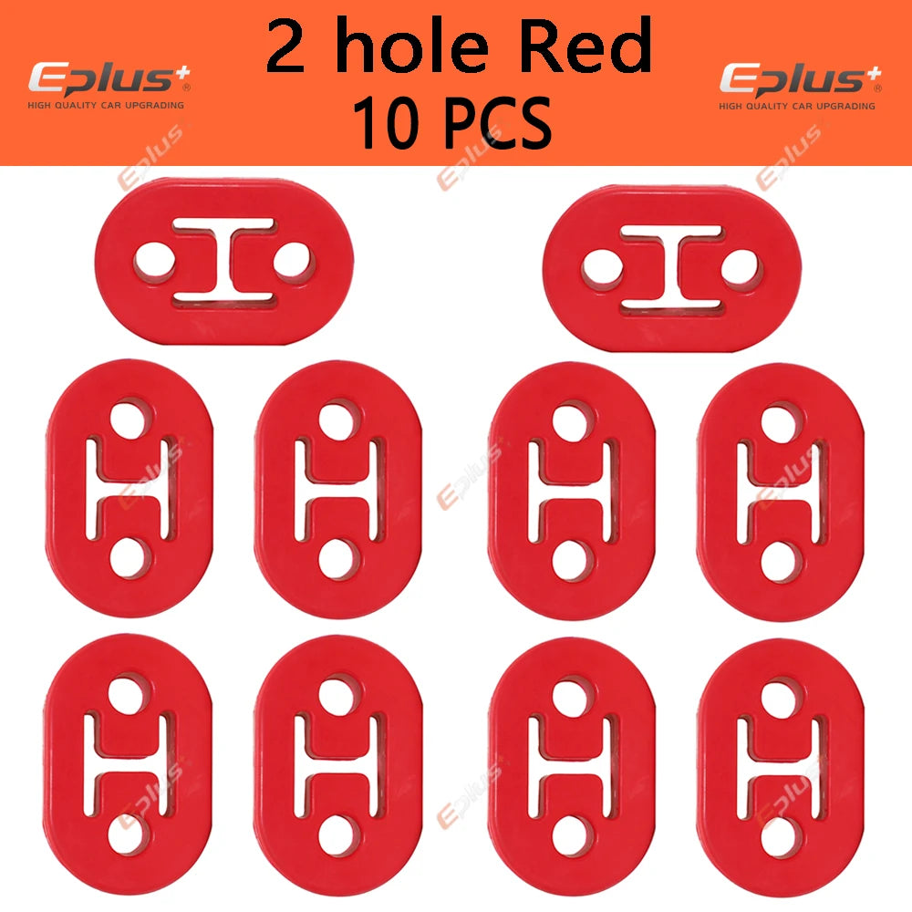 Universal Car Exhaust Pipe Mount Brackets Hanger Insulator Polyurethane Liner Bracket 2 Holes 4 Holes Automotive Accessory