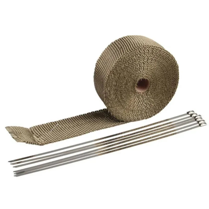 5M Fiberglass Exhaust Heat Wrap Kit | High Temperature Header & Downpipe Insulation Tape