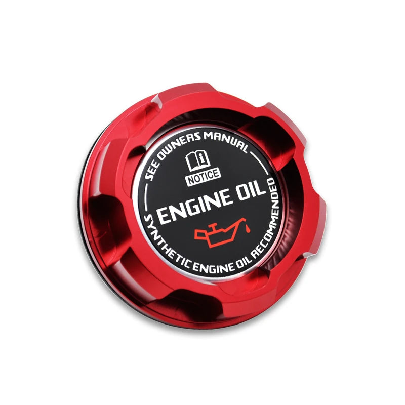 Billet Aluminum Engine Bay Cap Set | Oil Filler Cap & Radiator Cap Cover | Mazda RX-7, RX-8, MX-5 Miata, Protegé, 323 & More