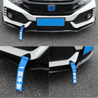 2pcs Universal Car Racing Tow Strap Belt Blue Ribbon Vehicle Bumper Trailer Towing Strap Ropes Auto Car Decoration Belt