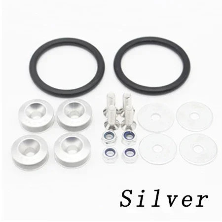 Universal Aluminum JDM Quick Release Fasteners Bumper Fender Washers for Car Trunk Honda Civic Kia Mitsubishi Detachable Screws